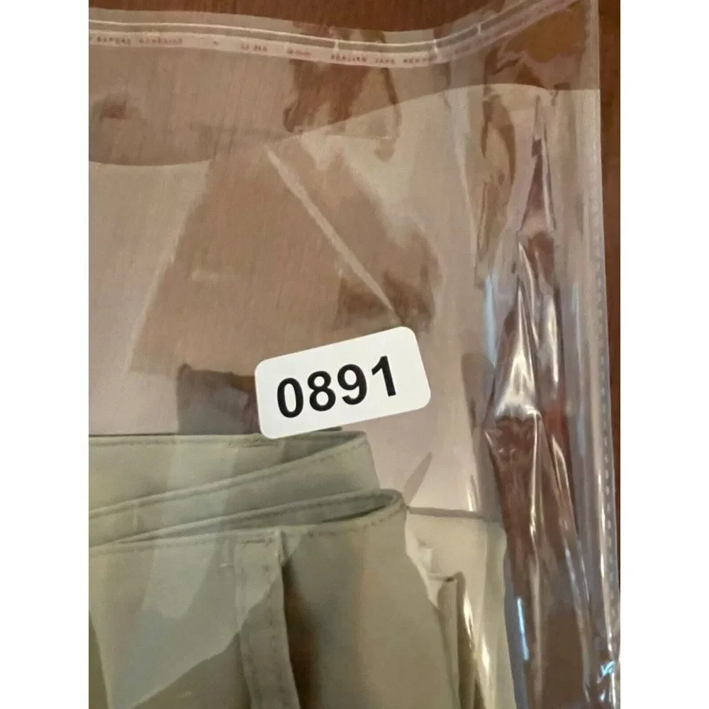 Adidas Clima-lite Golf Pants Mens Size 36x32 Black Flat‎ Front Beige Logo